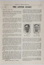 Match Report: Luton Town FC vs Arsenal (8th Mar 1952)