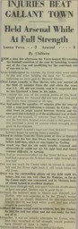 Match Report: Luton Town FC vs Arsenal (8th Mar 1952)
