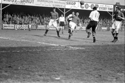 Bert Mitchell with a free header