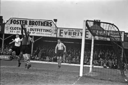 Bernard Moore puts pressure on the goalkeeper