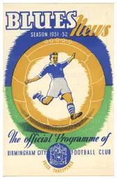 Programme: Birmingham City vs Luton Town FC (26th Apr 1952)