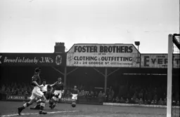 George Stobbart blasts the ball home