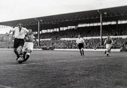 Jesse Pye tries to force his way through