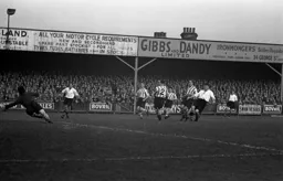 Bernard Moore (right centre) scores Town`s second goal
