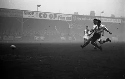 Jesse Pye`s hat-trick brightened up a gloomy day. Here he scores his first goal