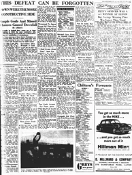 Match Report: Nottingham Forest vs Luton Town FC (22nd Nov 1952)