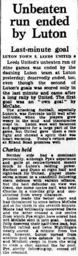 Match Report: Luton Town FC vs Leeds United (26th Dec 1952)
