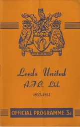 Programme: Leeds United vs Luton Town FC (27th Dec 1952)