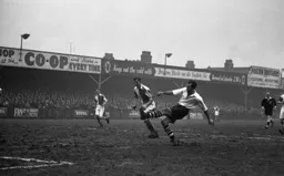 Jesse Pye scores Town`s second goal. The first of his hat-trick