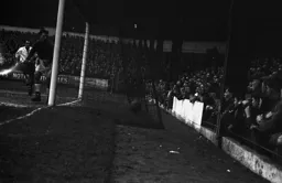 The ball is in the net for Town`s second goal, scored by Bernard Moore (out of picture)