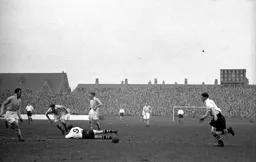 Jesse Pye is fouled on the edge of the penalty area
