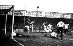 A scramble in the City penalty area