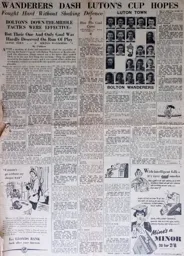 Match Report: Luton Town FC vs Bolton Wanderers (14th Feb 1953)