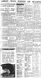 Match Report: Luton Town FC vs Barnsley (14th Mar 1953)