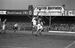 Hugh McJarrow makes life difficult for Bury keeper Jimmy Kirk