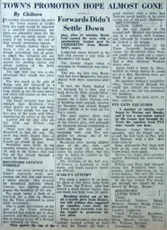Match Report: Brentford vs Luton Town FC (22nd Apr 1953)