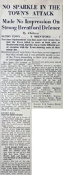 Match Report: Luton Town FC vs Brentford (25th Apr 1953)