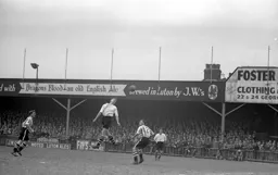 Bernard Moore rises high but the ball is out of reach