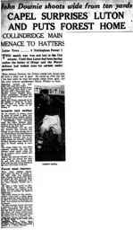 Match Report: Luton Town FC vs Nottingham Forest (26th Aug 1953)