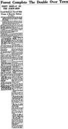 Match Report: Nottingham Forest vs Luton Town FC (2nd Sep 1953)