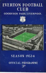 Programme: Everton vs Luton Town FC (19th Dec 1953)