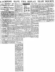 Match Report: Blackpool vs Luton Town FC (9th Jan 1954)
