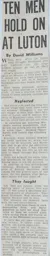 Match Report: Luton Town FC vs Blackpool (13th Jan 1954)