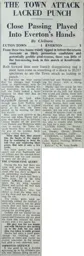 Match Report: Luton Town FC vs Everton (22nd Aug 1953)