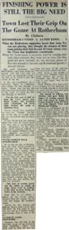 Match Report: Rotherham United vs Luton Town FC (12th Sep 1953)