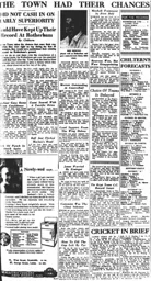 Match Report: Rotherham United vs Luton Town FC (12th Sep 1953)