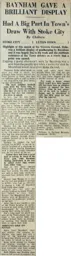 Match Report: Stoke City vs Luton Town FC (26th Sep 1953)