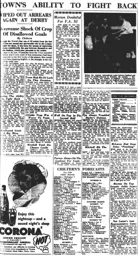 Match Report: Derby County vs Luton Town FC (14th Nov 1953)