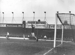 Charlie Watkins long range effort heads towards the net for Town`s first goal