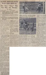 Match Report: Luton Town FC vs Blackpool (13th Jan 1954)