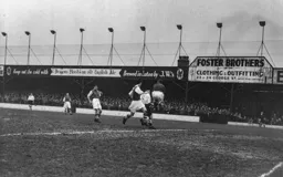 Bert Mitchell lets Jock Quairney know he`s there