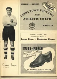 Programme: Luton Town FC vs Doncaster Rovers (3rd Apr 1954)