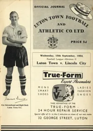 Programme: Luton Town FC vs Lincoln City (15th Sep 1954)