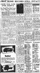 Match Report: Luton Town FC vs Derby County (2nd Oct 1954)