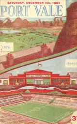 Programme: Port Vale vs Luton Town FC (4th Dec 1954)