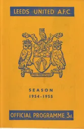 Programme: Leeds United vs Luton Town FC (11th Apr 1955)