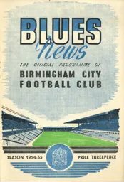 Programme: Birmingham City vs Luton Town FC (20th Apr 1955)