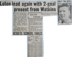 Match Report: Luton Town FC vs Bristol Rovers (27th Apr 1955)