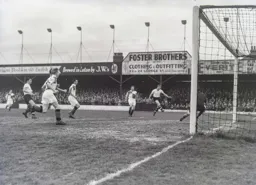 Peter MacEwan sees his shot blocked