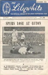 Match Report: Luton Town FC vs Tottenham Hotspur (27th Aug 1955)