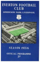 Programme: Everton vs Luton Town FC (3rd Sep 1955)