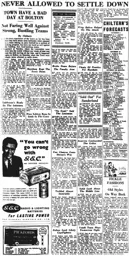 Match Report: Bolton Wanderers vs Luton Town FC (29th Oct 1955)