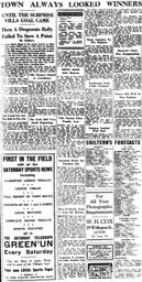 Match Report: Aston Villa vs Luton Town FC (12th Nov 1955)