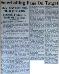 Match Report: Luton Town FC vs Leicester City (11th Jan 1956)