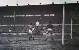 Bob Morton reaches for the ball