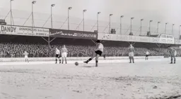 Gordon Turner scores Town`s only goal from the penalty spot